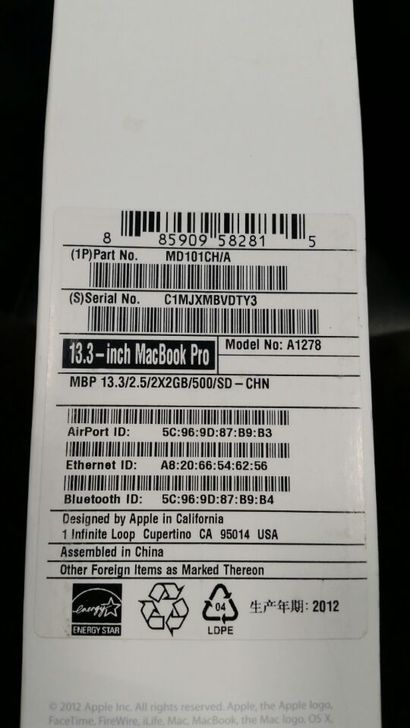 Macbook pro  MD101����ȫ��